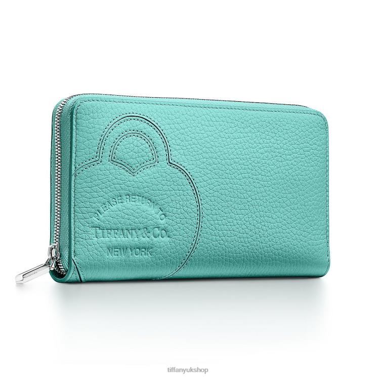 Unisex Tiffany Large Zip Wallet Accessories 88T0X2428