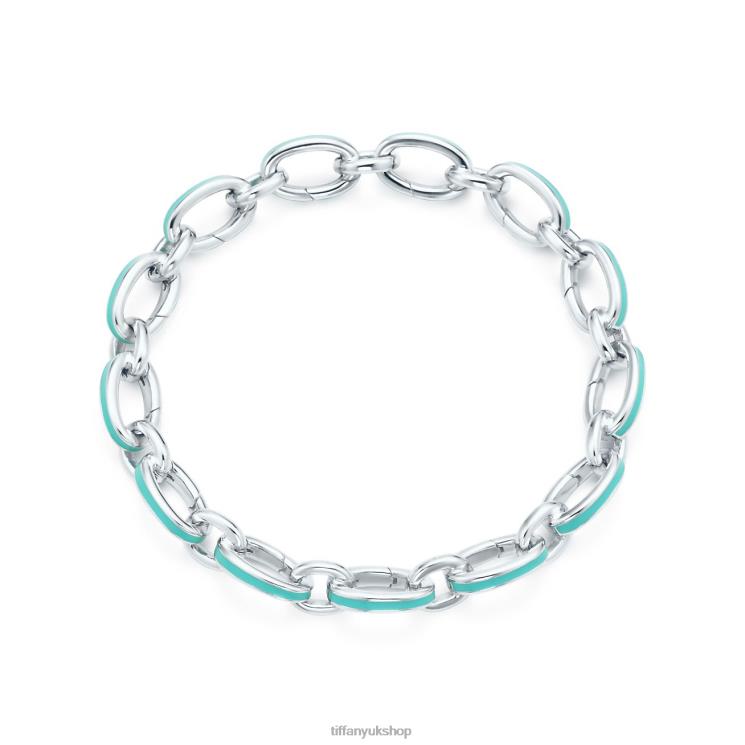 Unisex Tiffany Blue Clasping Link Bracelet Jewelry 88T0X1391