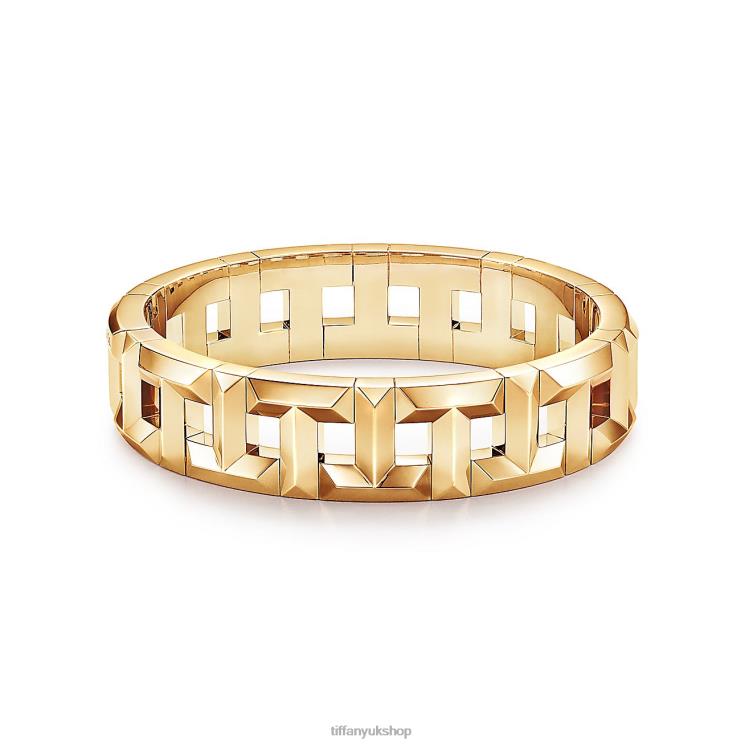 Unisex Tiffany True Hinged Bracelet in 18k Gold Jewelry 88T0X1302