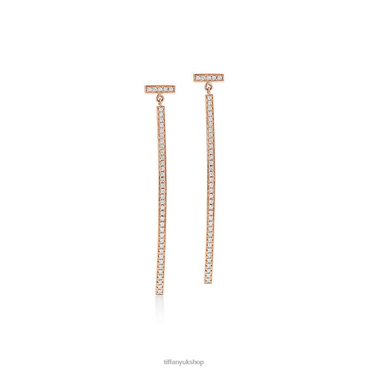 Unisex Tiffany Diamond Bar Earrings Jewelry 88T0X793