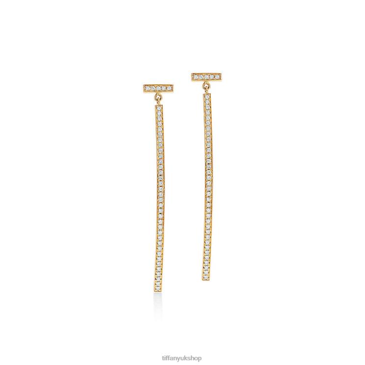 Unisex Tiffany Diamond Bar Earrings Jewelry 88T0X918