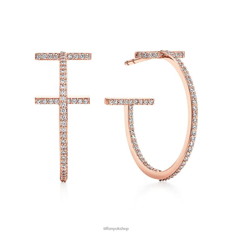 Unisex Tiffany Diamond Hoop Earrings Jewelry 88T0X846