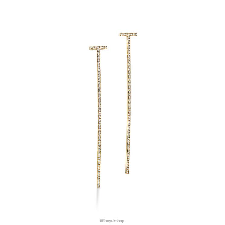 Unisex Tiffany Elongated Wire Bar Earrings Jewelry 88T0X888