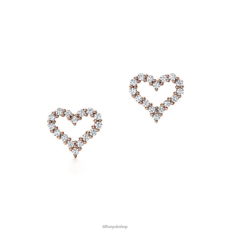 Unisex Tiffany Heart Earrings Jewelry 88T0X778