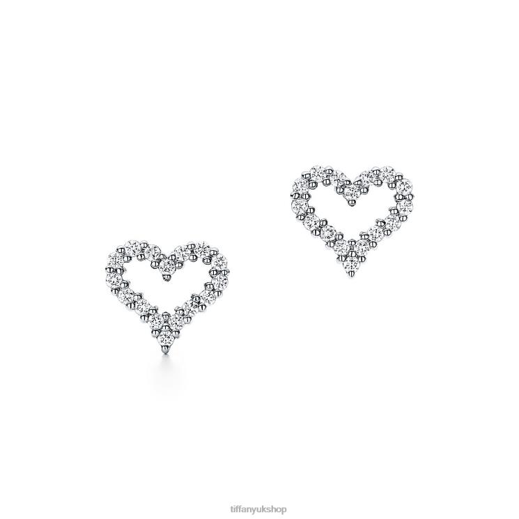 Unisex Tiffany Heart Earrings Jewelry 88T0X779