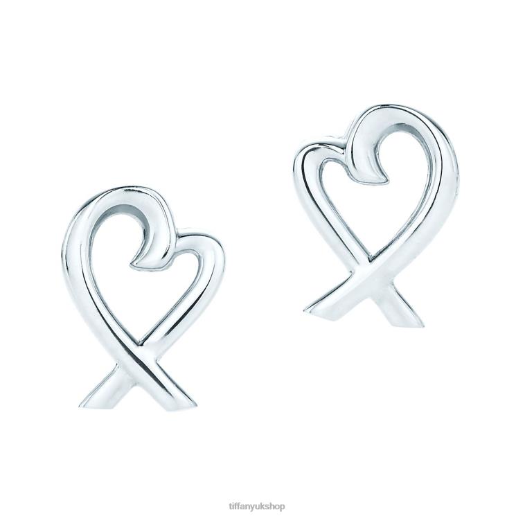 Unisex Tiffany Loving Heart Earrings Jewelry 88T0X895