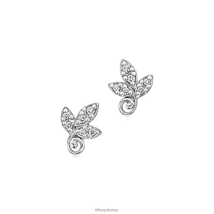 Unisex Tiffany Olive Leaf Earrings Jewelry 88T0X833