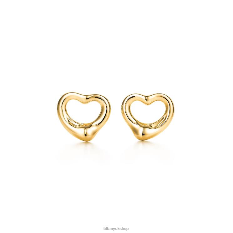 Unisex Tiffany Open Heart Stud Earrings Jewelry 88T0X736