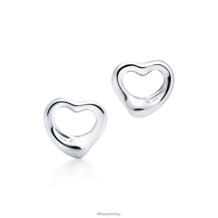 Unisex Tiffany Open Heart Stud Earrings Jewelry 88T0X809