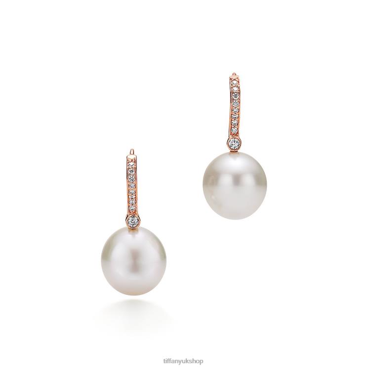 Unisex Tiffany Pearl Earrings Jewelry 88T0X868