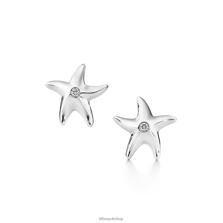 Unisex Tiffany Starfish Earrings Jewelry 88T0X911