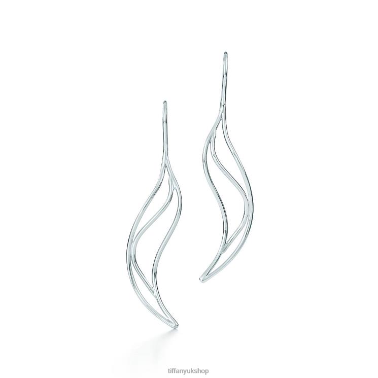 Unisex Tiffany Wave Earrings Jewelry 88T0X968