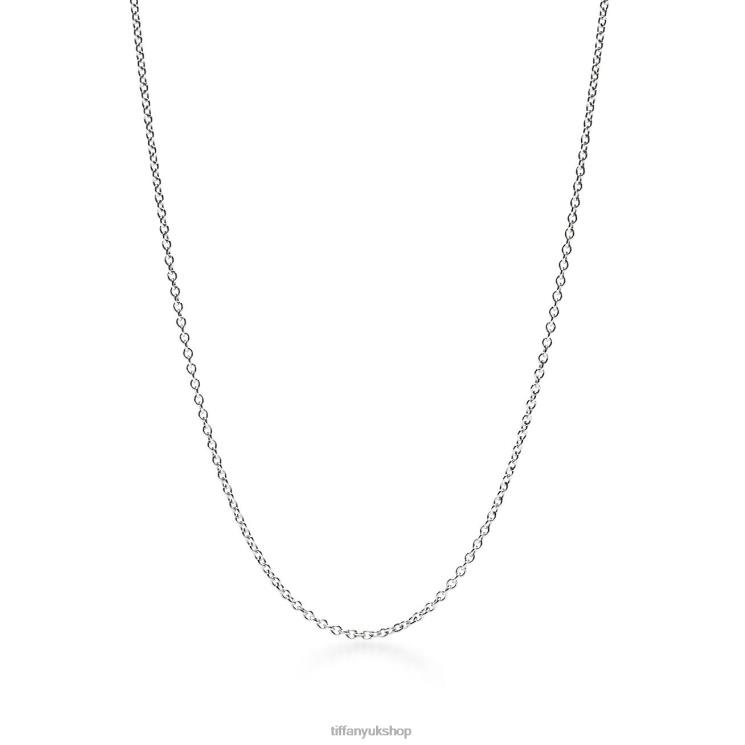 Unisex Tiffany 18k White Gold Chain Jewelry 88T0X591