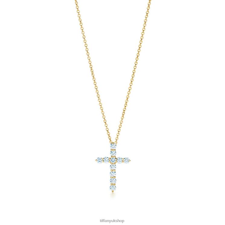 Unisex Tiffany Cross Pendant Jewelry 88T0X588