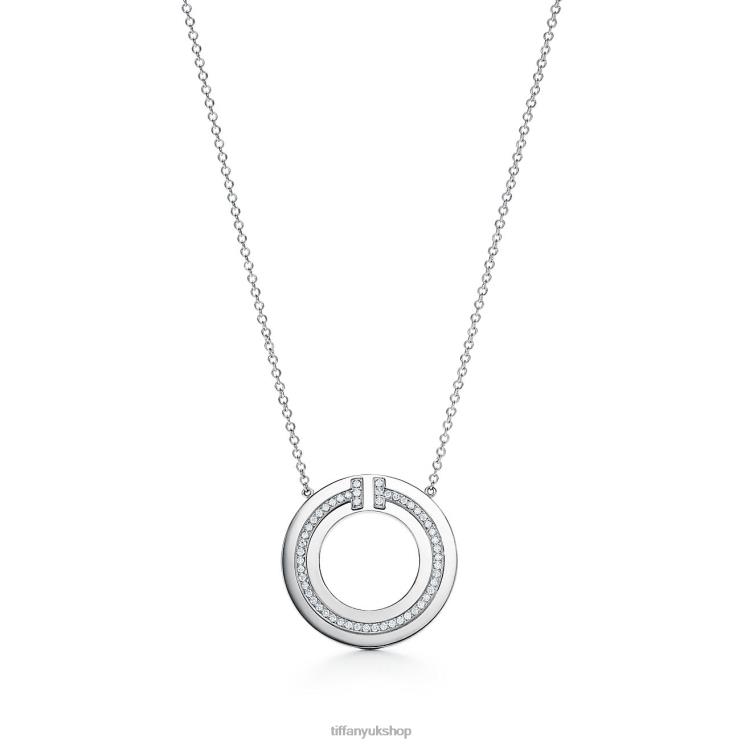 Unisex Tiffany Diamond Circle Pendant Jewelry 88T0X325