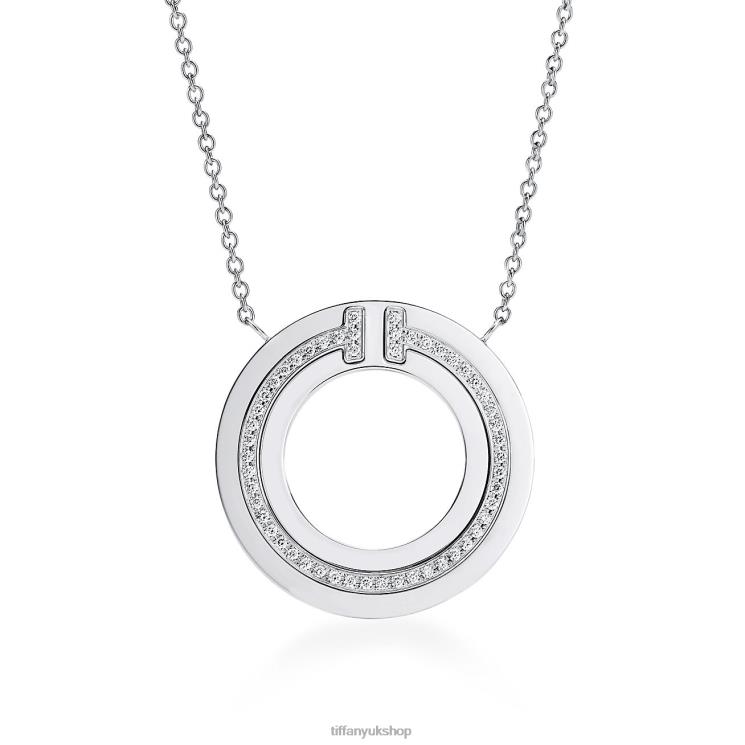 Unisex Tiffany Diamond Circle Pendant Jewelry 88T0X325