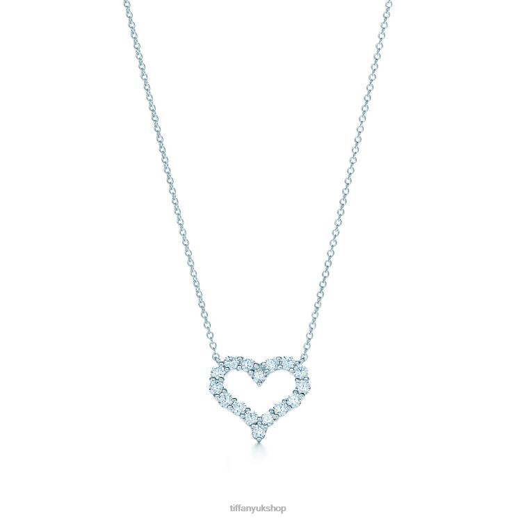 Unisex Tiffany Diamond Heart Pendant Jewelry 88T0X381