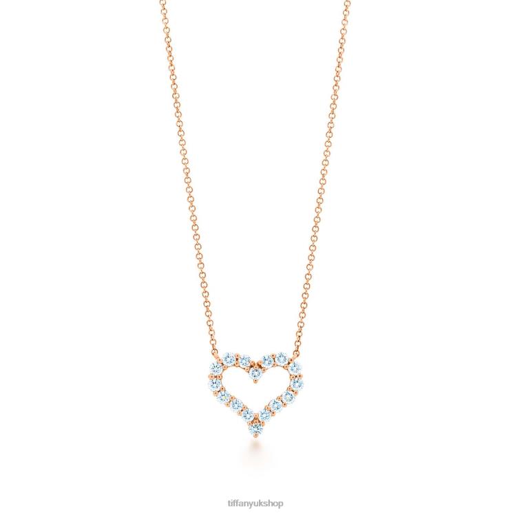 Unisex Tiffany Diamond Heart Pendant Jewelry 88T0X564