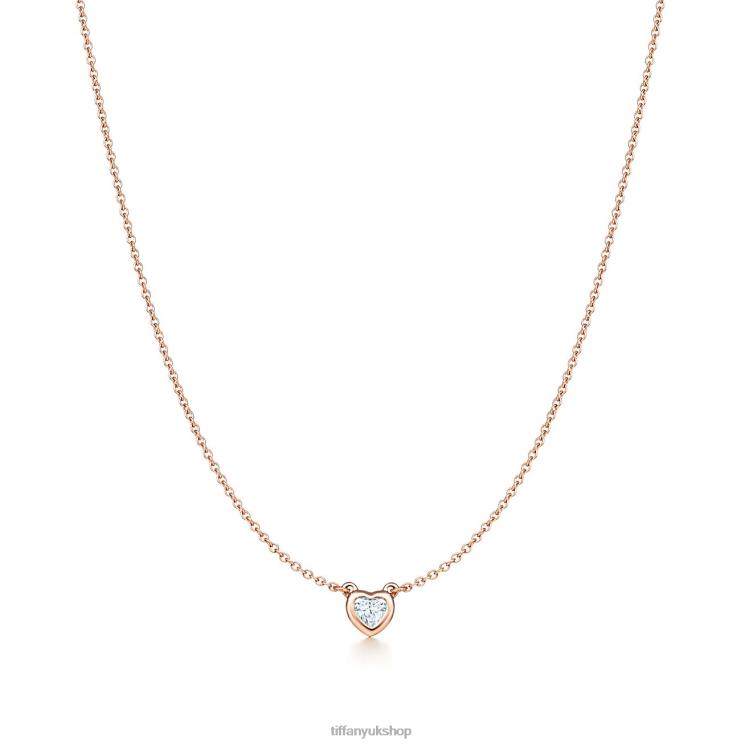 Unisex Tiffany Diamonds by the Yard Heart Necklace Jewelry 88T0X514