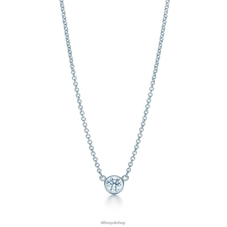 Unisex Tiffany Diamonds by the Yard Single Diamond Pendant Jewelry 88T0X14