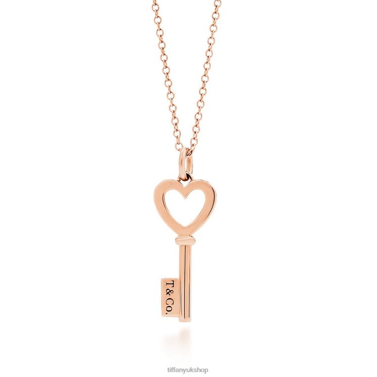 Unisex Tiffany Heart Key Pendant Jewelry 88T0X206