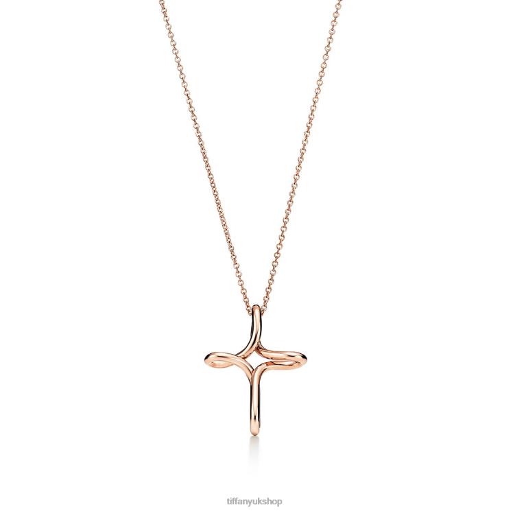 Unisex Tiffany Infinity Cross Pendant Jewelry 88T0X262