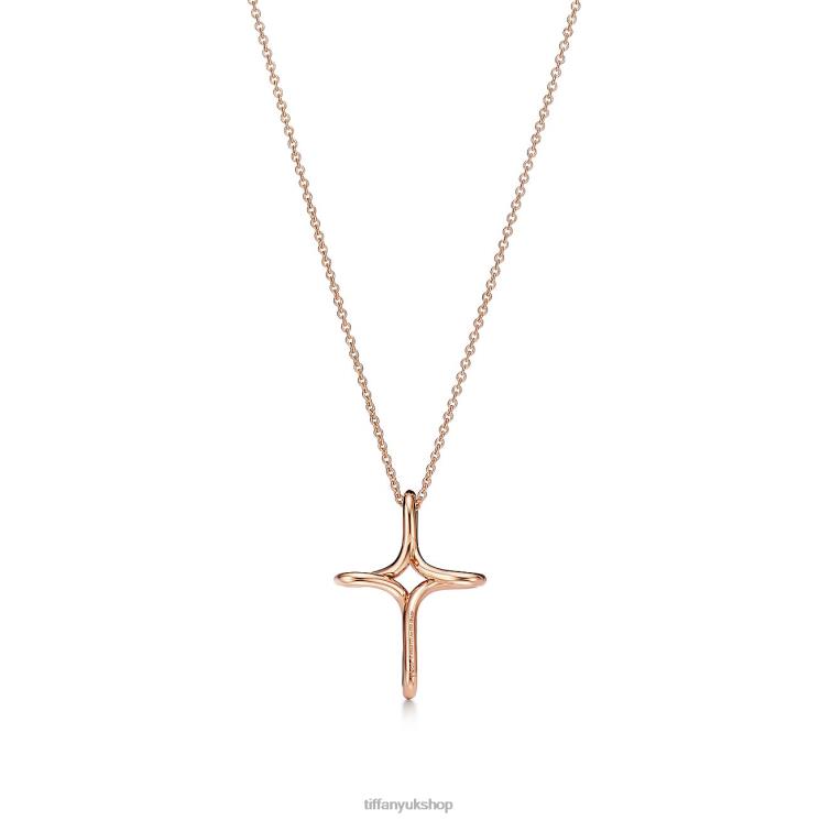 Unisex Tiffany Infinity Cross Pendant Jewelry 88T0X262