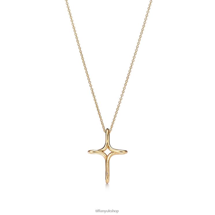 Unisex Tiffany Infinity Cross Pendant Jewelry 88T0X263