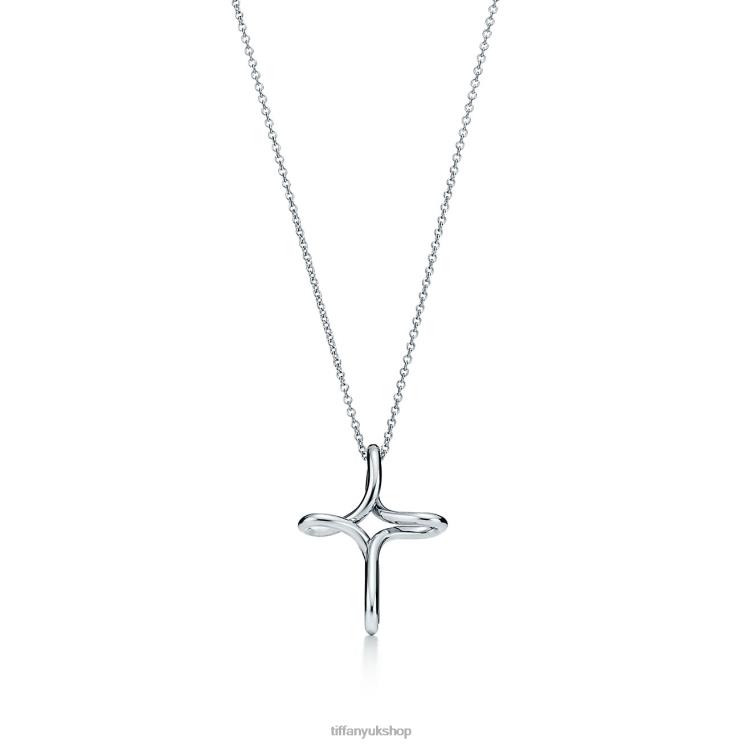 Unisex Tiffany Infinity Cross Pendant Jewelry 88T0X642