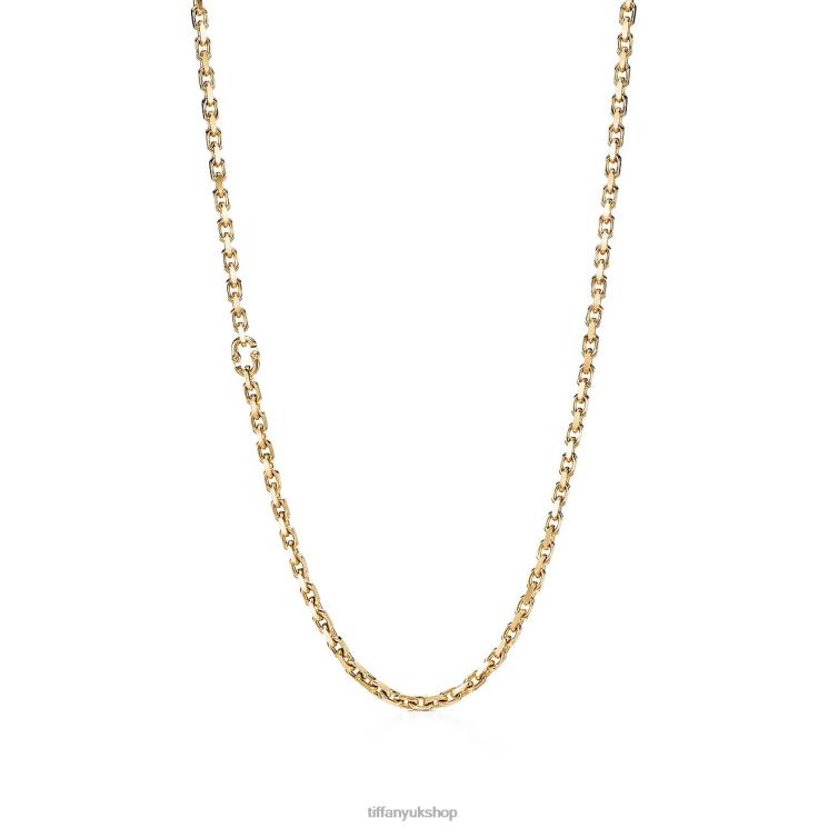 Unisex Tiffany Makers Chain Necklace in 18k Gold Jewelry 88T0X440