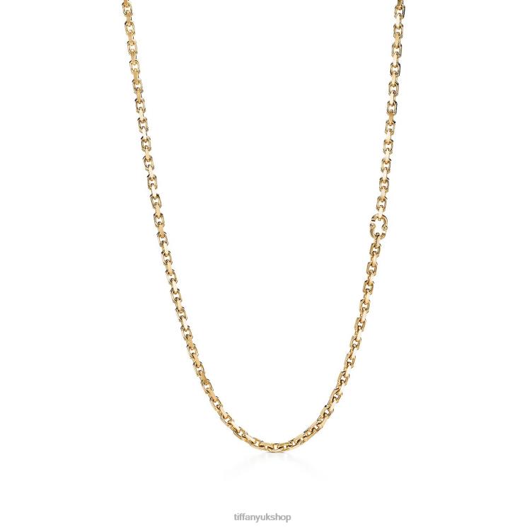 Unisex Tiffany Makers Chain Necklace in 18k Gold Jewelry 88T0X440