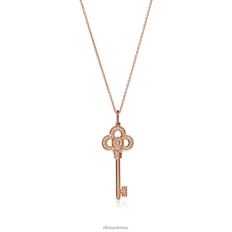 Unisex Tiffany Mini Crown Key Pendant Jewelry 88T0X385