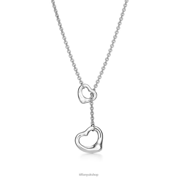 Unisex Tiffany Open Heart Lariat Necklace Jewelry 88T0X85