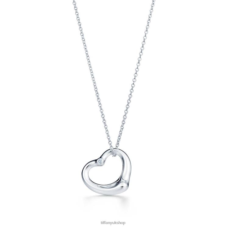 Unisex Tiffany Open Heart Pendant Jewelry 88T0X345