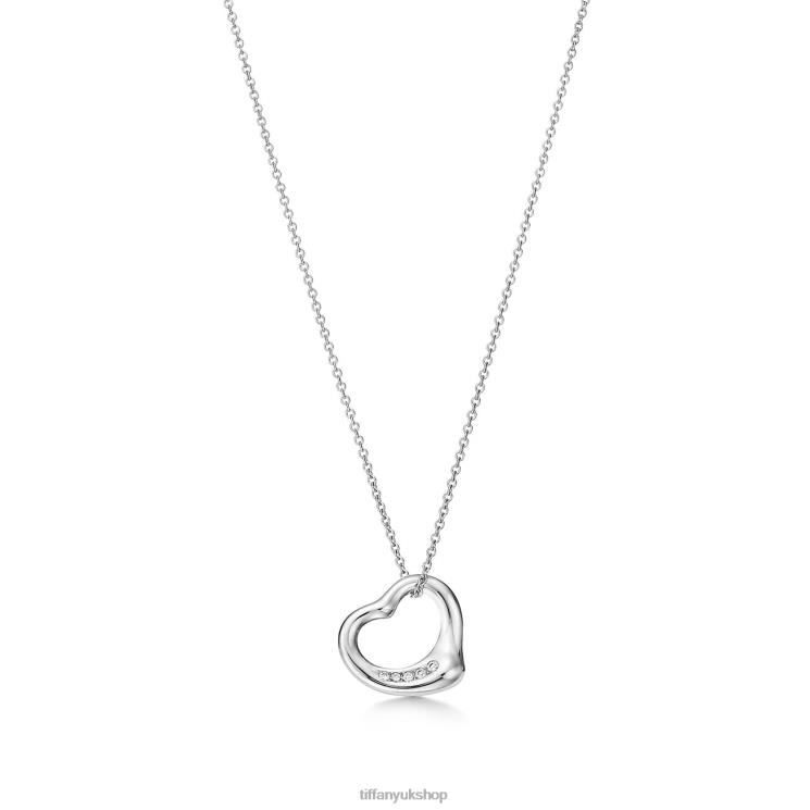 Unisex Tiffany Open Heart Pendant Jewelry 88T0X469