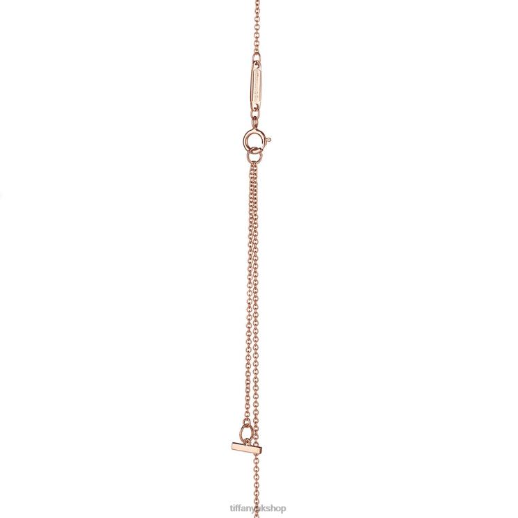 Unisex Tiffany Open Vertical Diamond Bar Pendant Jewelry 88T0X539