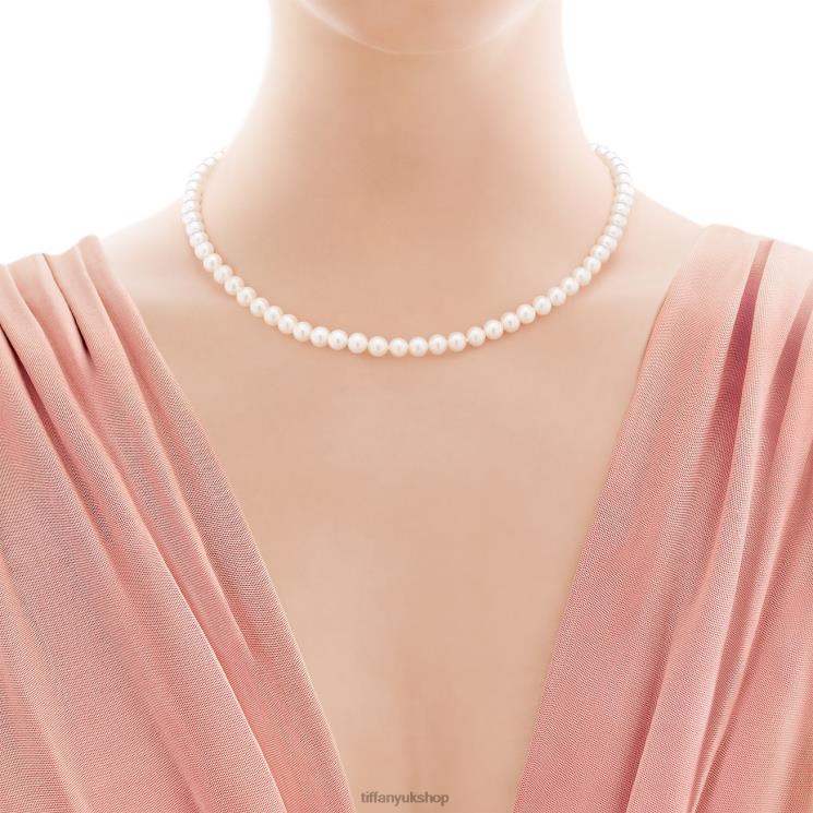 Unisex Tiffany Pearl Necklace Jewelry 88T0X80