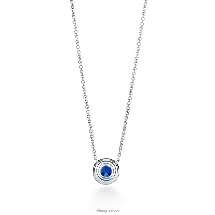 Unisex Tiffany Sapphire and Diamond Pendant Jewelry 88T0X70