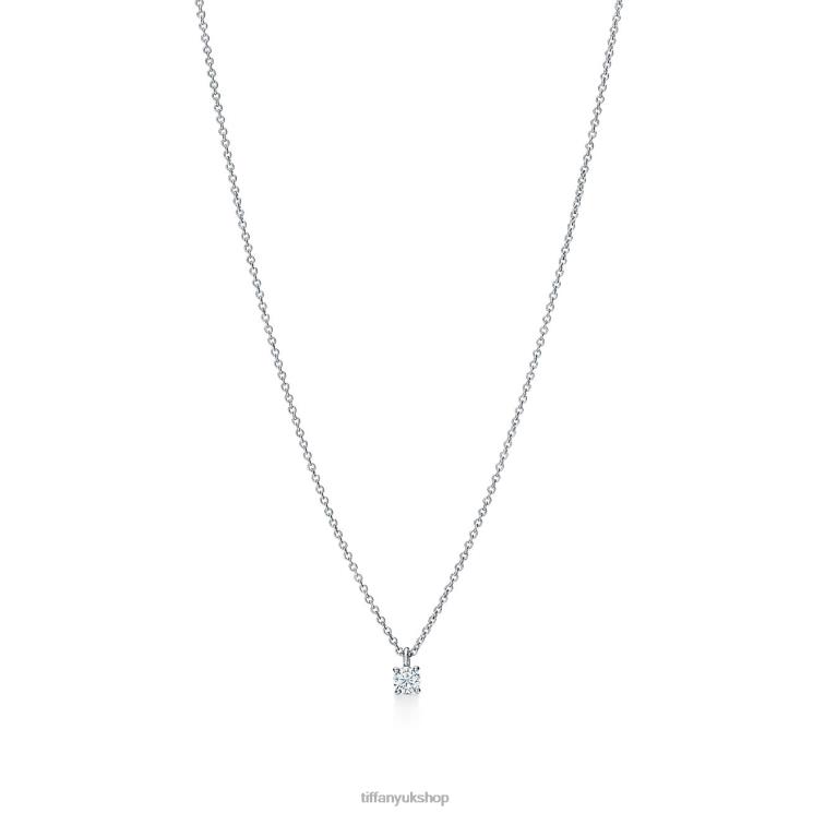 Unisex Tiffany Solitaire Diamond Pendant Jewelry 88T0X25