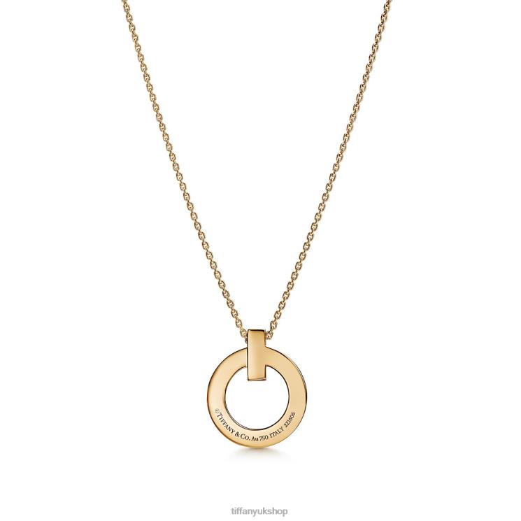 Unisex Tiffany T1 Circle Pendant Jewelry 88T0X3