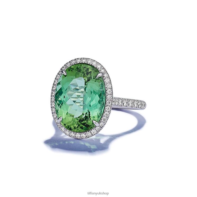 Unisex Tiffany Green Tourmaline Ring Jewelry 88T0X1690