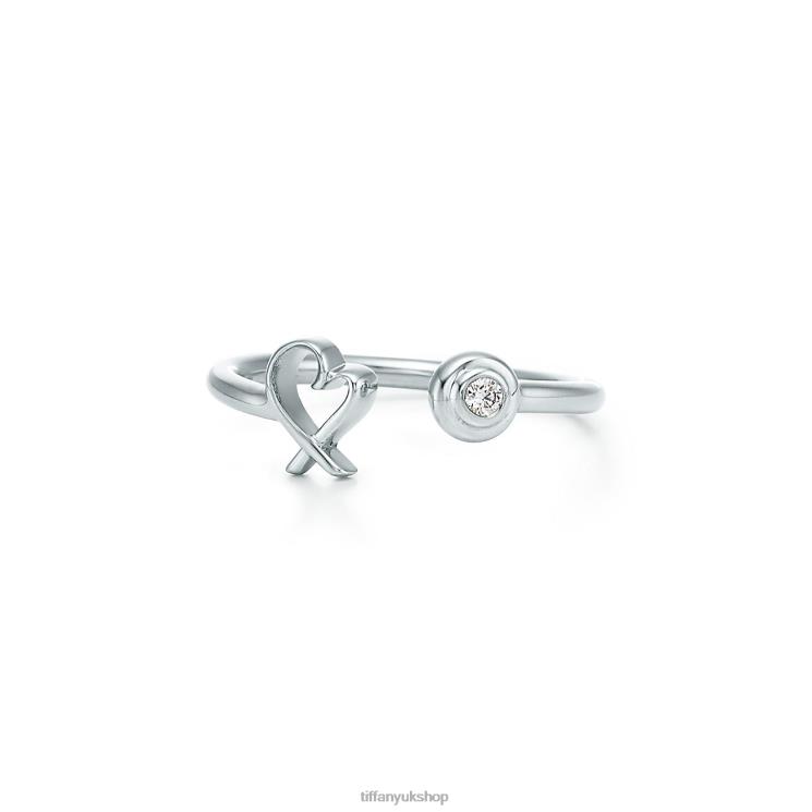 Unisex Tiffany Loving Heart Wire Ring Jewelry 88T0X1603