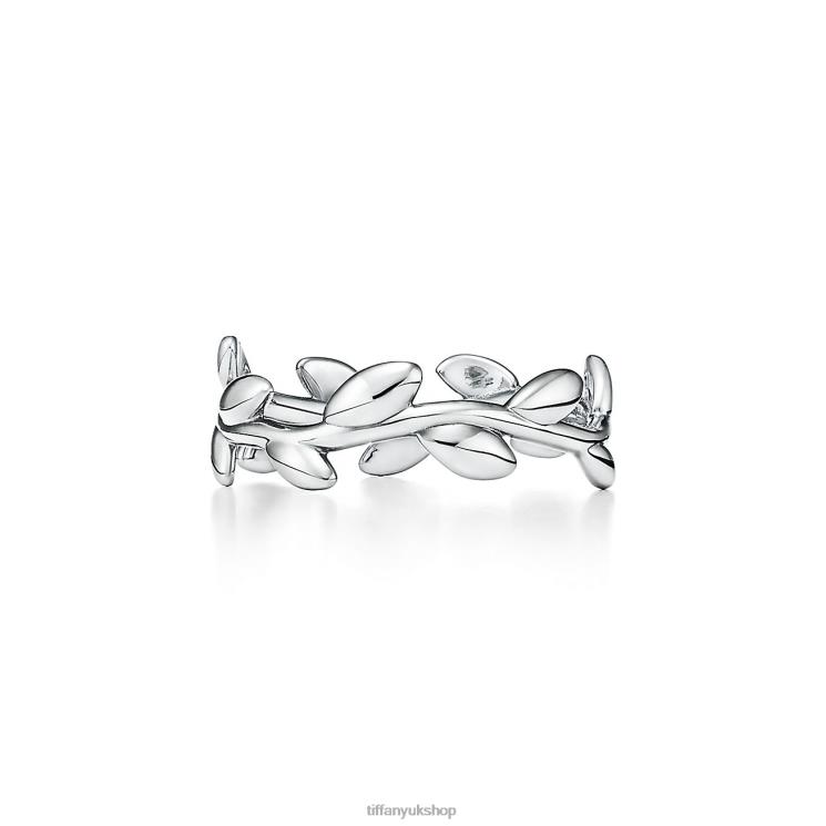 Unisex Tiffany Olive Leaf Band Ring Jewelry 88T0X1680