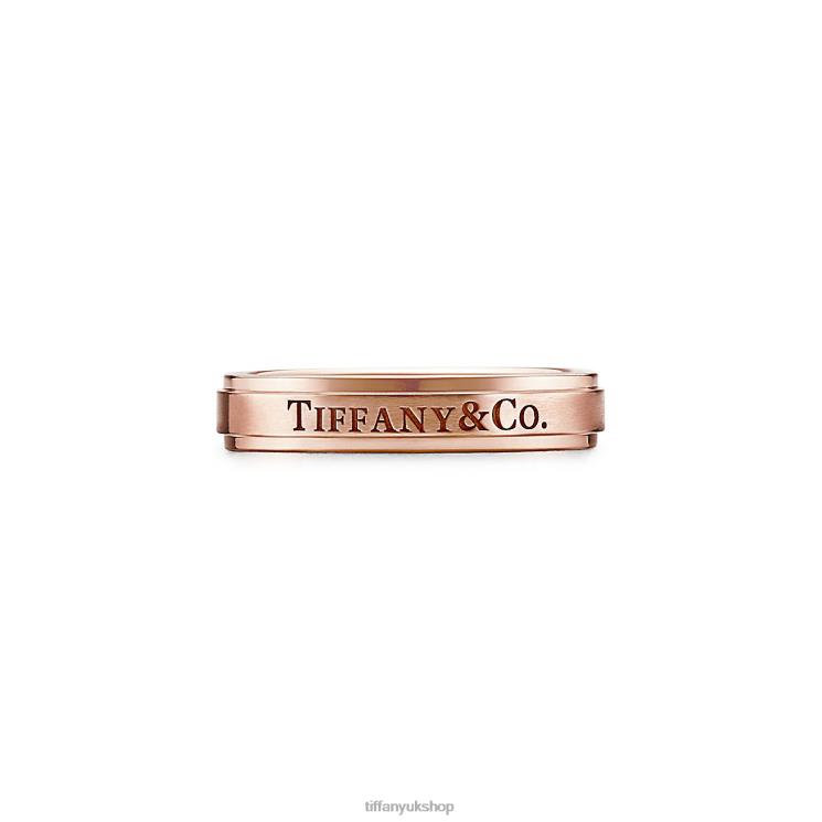 Unisex Tiffany Satin-finish Band Ring Jewelry 88T0X1823