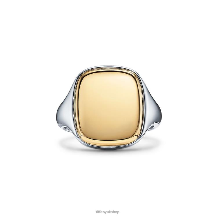 Unisex Tiffany Square Signet Ring Jewelry 88T0X1692